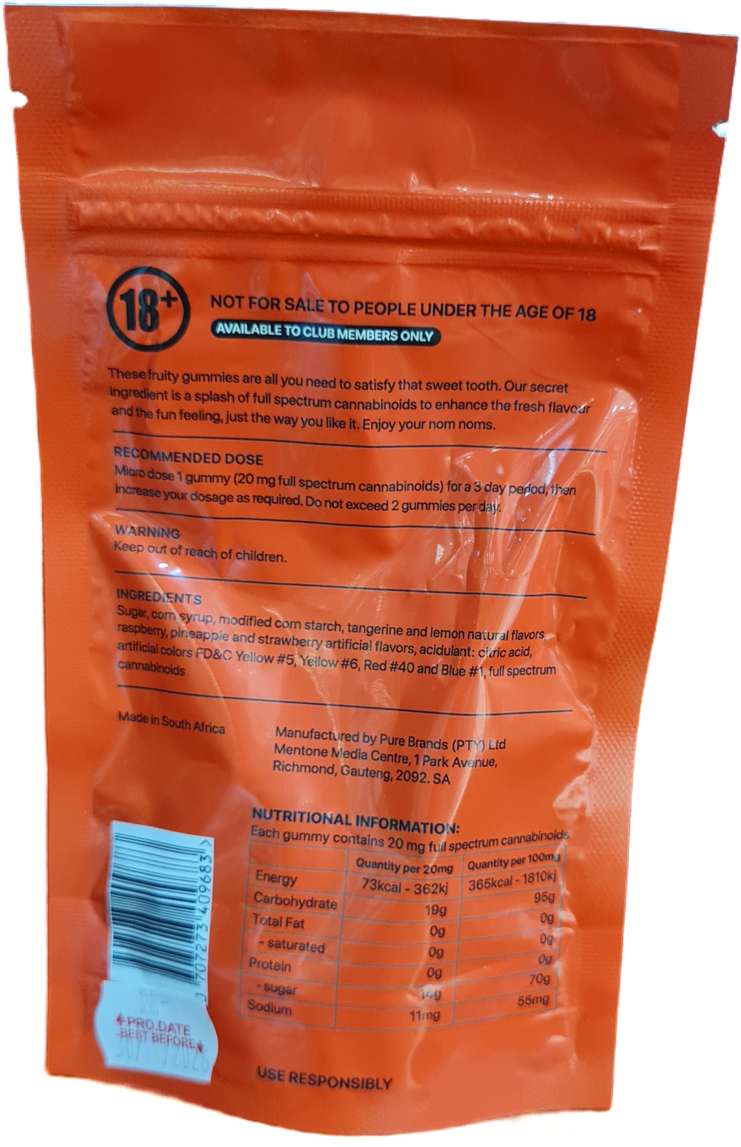 Cannalicious Yummy Gummies 200mg