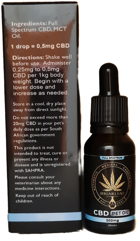 Sugarleaf CBD Pet Oil Small Dog