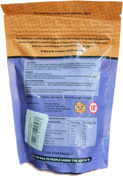 Cannalicious Chocolate Chip Cookies 200mg