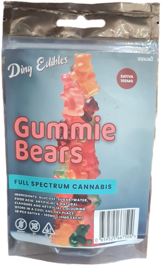 Gummie Bears Sativa 100mg