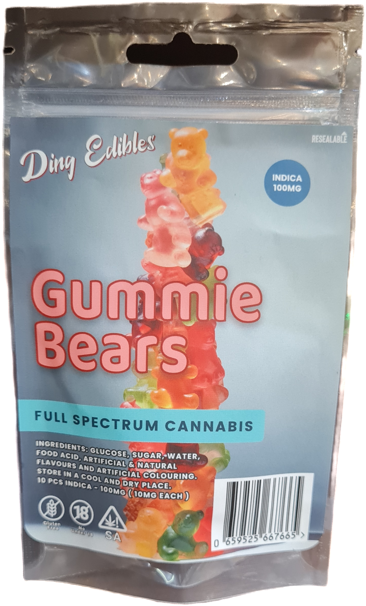 Gummie Bears Indica 100mg
