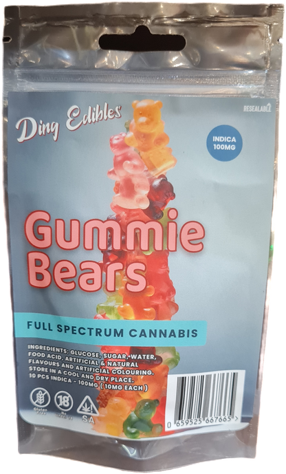Gummie Bears Indica 100mg