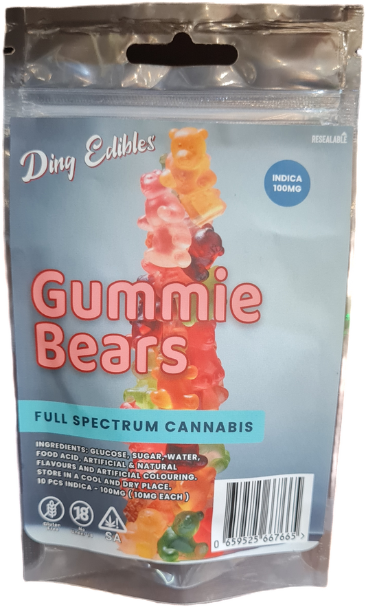 Gummie Bears Indica 100mg