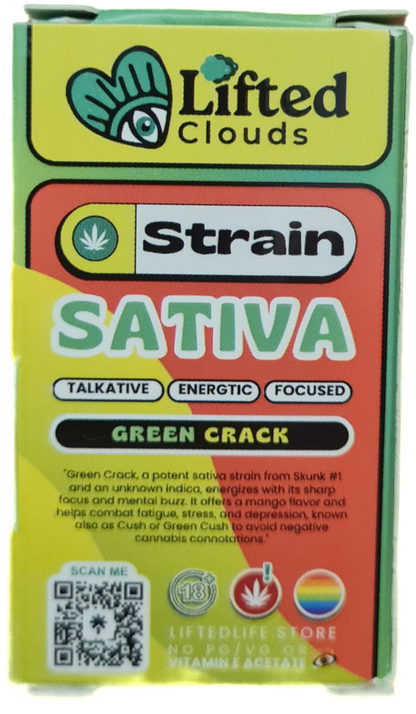 Green Crack - Sativa . 5ml