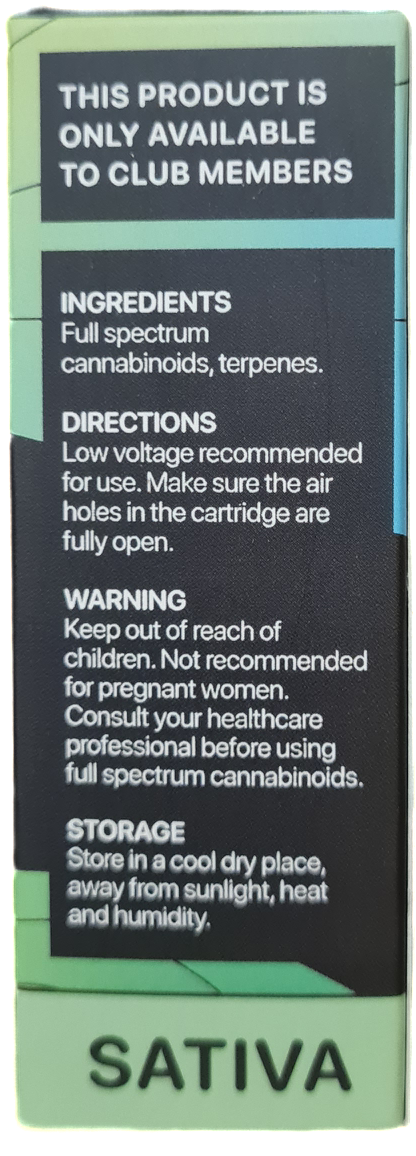 Lemon Haze Cartridge - Sativa .5ml