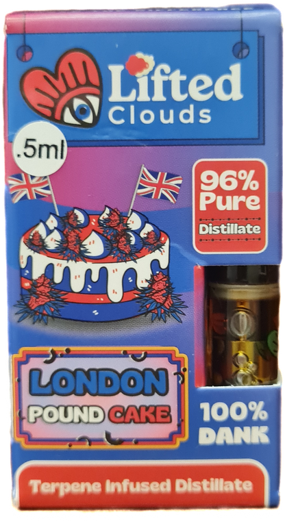 London Pound Cake Cartridge - Indica .5ml