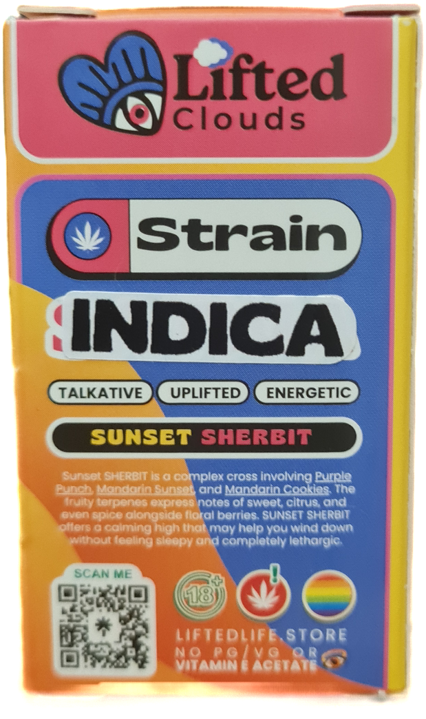 Sunset Sherbert Cartridge - Indica 5ml