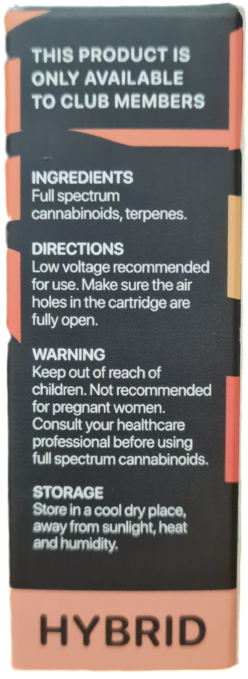 Wedding Cake Cartridge - Hybrid .5ml