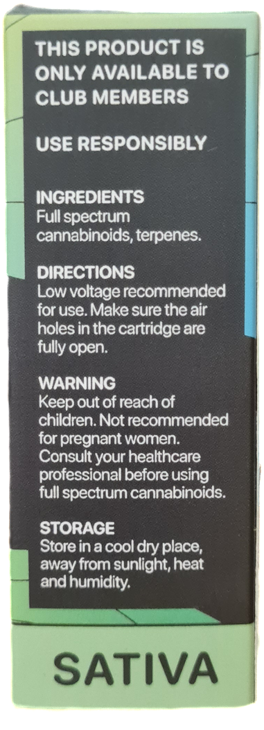 Sour Diesel Cartridge - Sativa .5ml