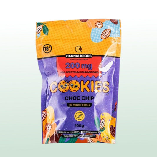 Cannalicious Chocolate Chip Cookies 200mg