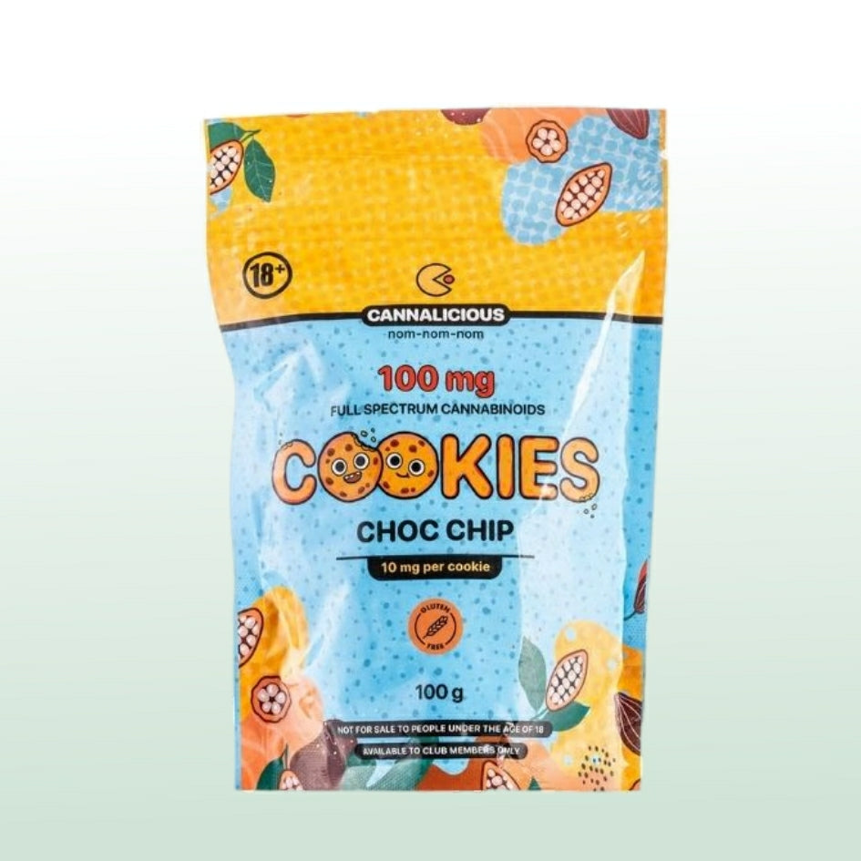 Cannalicious Chocolate Chip Cookies 100mg