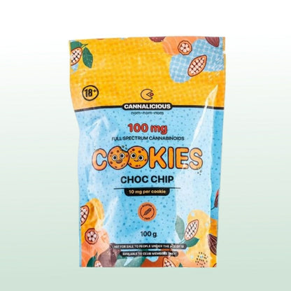 Cannalicious Chocolate Chip Cookies 100mg
