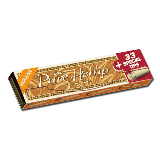 Pure Hemp Unbleached King Size + Tips