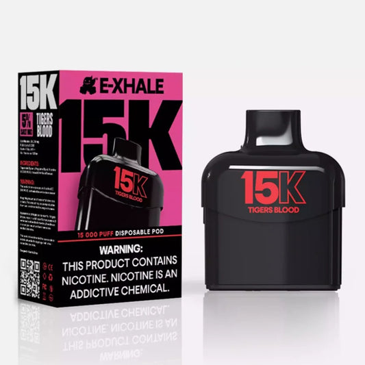 E-xhale 15K Tigers Blood Flavour Pod