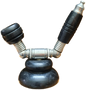 Pipe Metal Wood Base