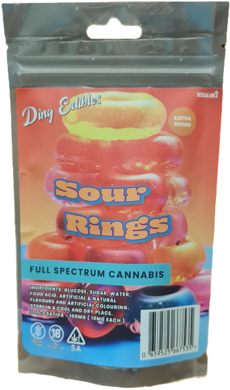Sour Rings Sativa 100mg
