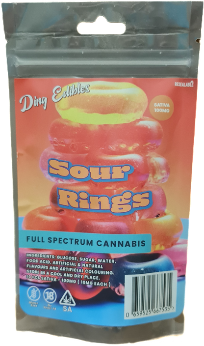 Sour Rings Sativa 100mg